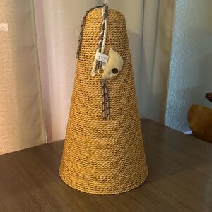 Minimalist Cat Scratcher Post with Tassels